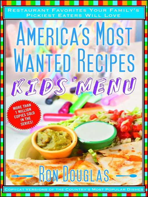 Cover image for America's Most Wanted Recipes Kids' Menu